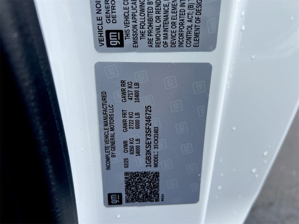 2025 Chevrolet Silverado 3500 HD Chassis Cab Work Truck