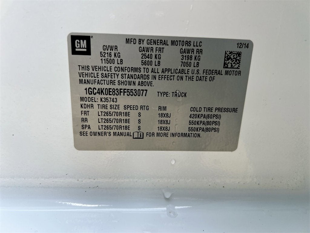 2015 Chevrolet Silverado 3500 HD LTZ