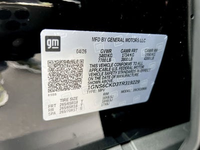 2026 Chevrolet Suburban LT