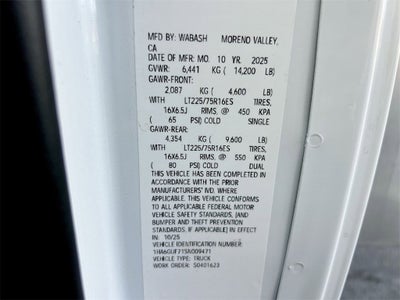 2025 Chevrolet Express Cutaway 4500 2WT