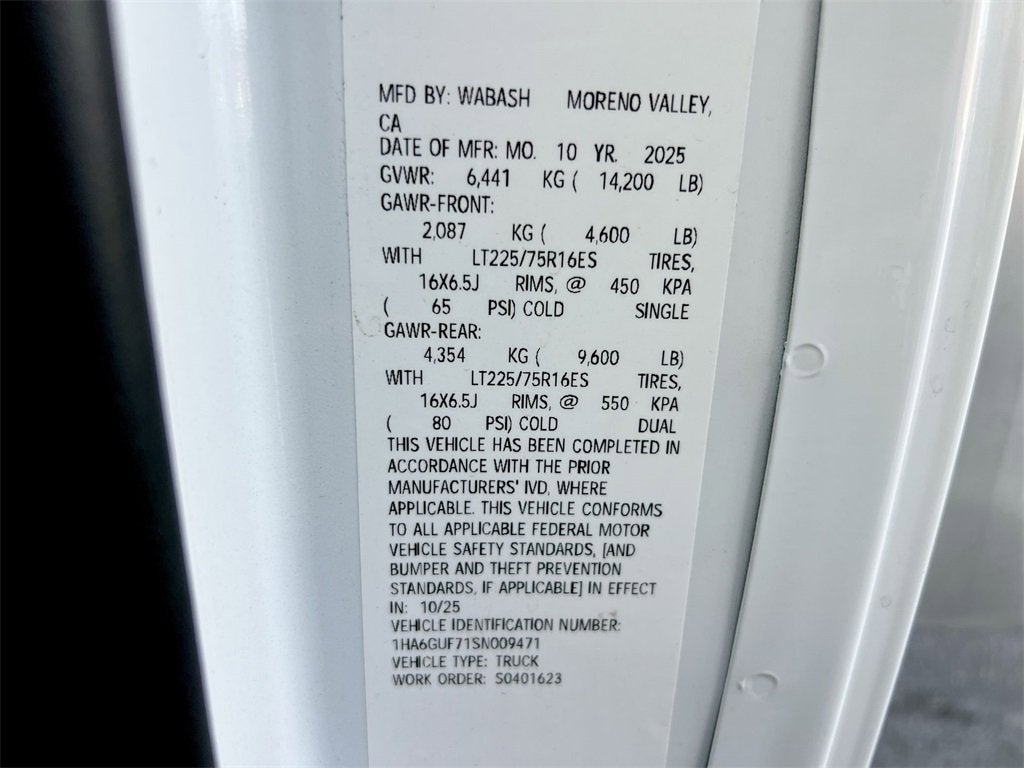 2025 Chevrolet Express Cutaway 4500 2WT