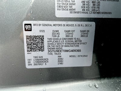 2021 GMC Sierra 1500 AT4