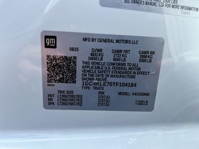2026 Chevrolet Silverado 2500 HD WT