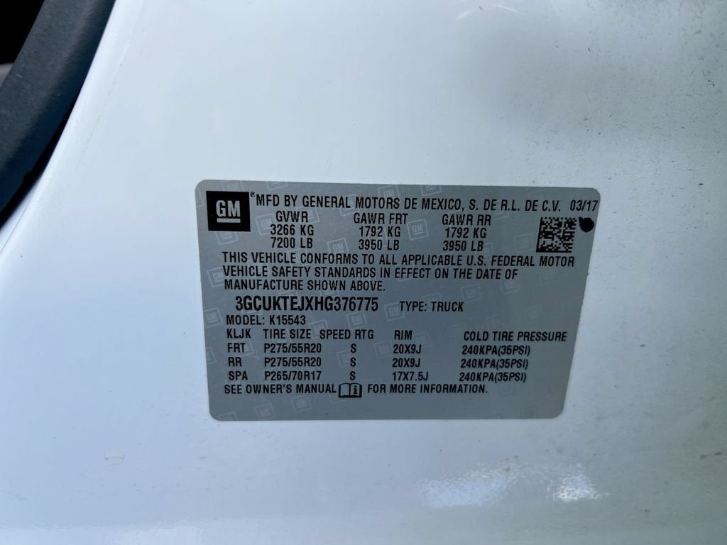 2017 Chevrolet Silverado 1500 High Country