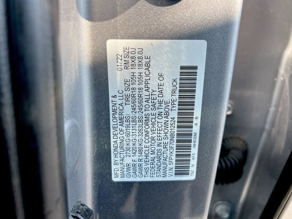 2022 Honda Ridgeline RTL-E