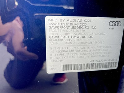 2021 Audi Q3 Premium 40 TFSI quattro Tiptronic