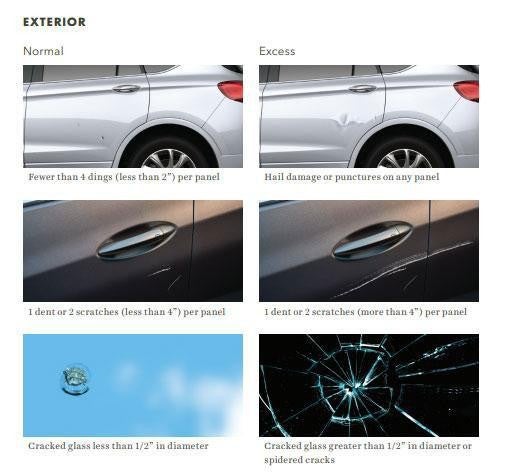 Exterior damage before and after omages